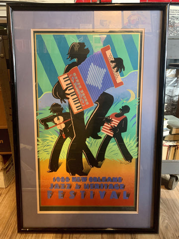 1988 New Orleans Jazz & Heritage Festival framed art Art Not specified