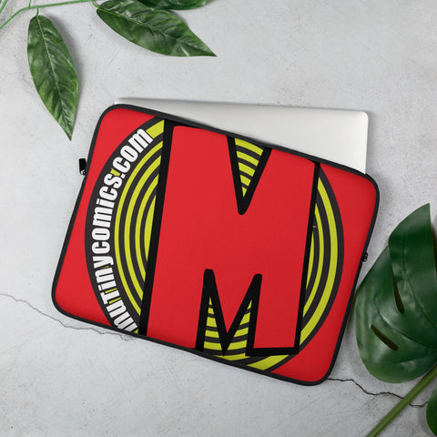 Laptop Sleeve, MUTINY Hypno Logo Mutiny Comics & Coffee Online