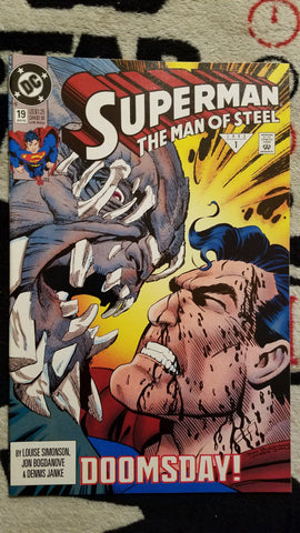 Superman The Man of Steel #19 NM/9.4 1992 DC Comics, Early Doomsday Comics USED Local Comics